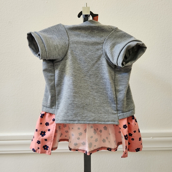 Top Paw Gray/Peach/Blue Floral Dress for Dogs  Size Medium 💥 - Picture 7 of 7
